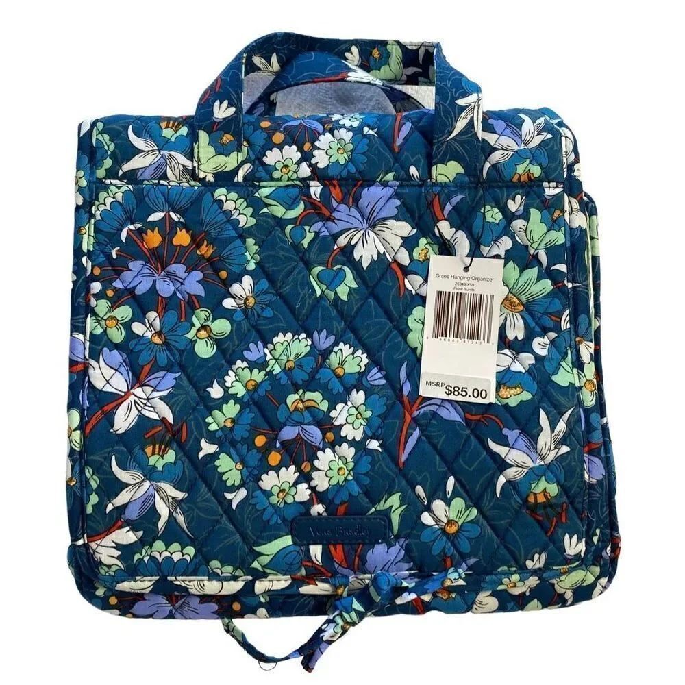 VERA BRADLEY GRAND HANGING ORGAINIZER - FLORAL BURSTS